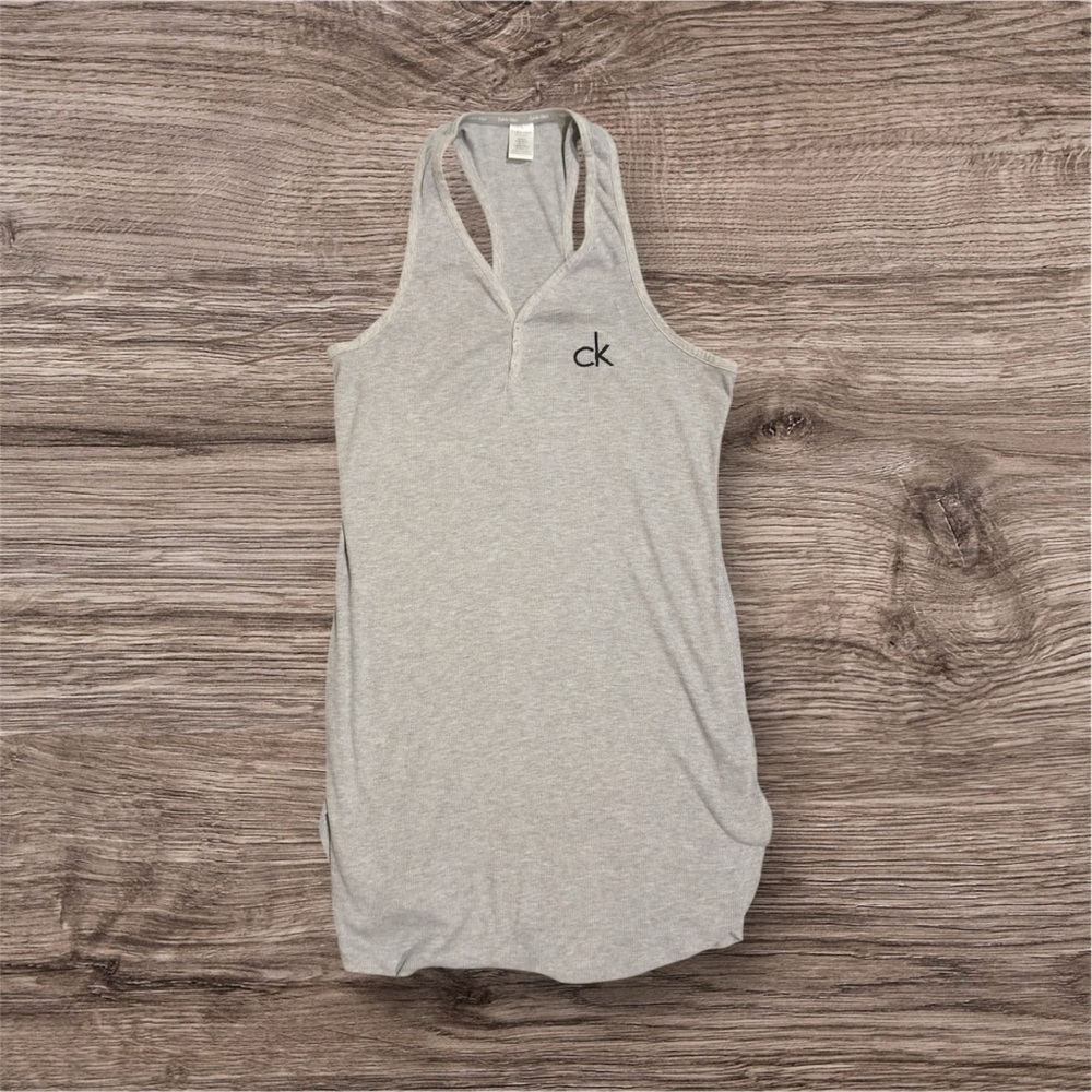 Calvin Klein Gray Sleeveless Intimates Tank Top